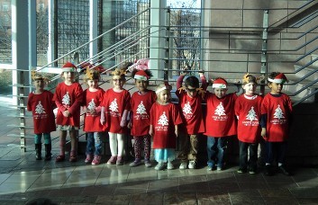 Kids caroling